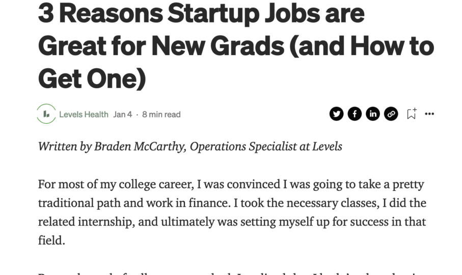 3 Reasons Startup Jobs are Great for New Grads (and How to Get One)