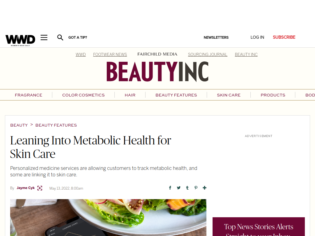 Leaning Into Metabolic Health for Skin Care