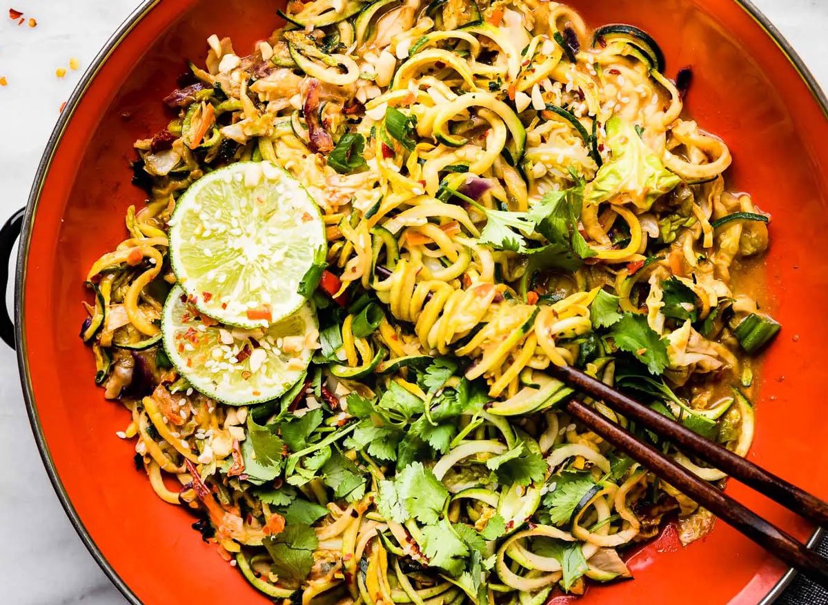 Roasted, Easy, Herby Spiralized Vegetables - Fit Foodie Finds