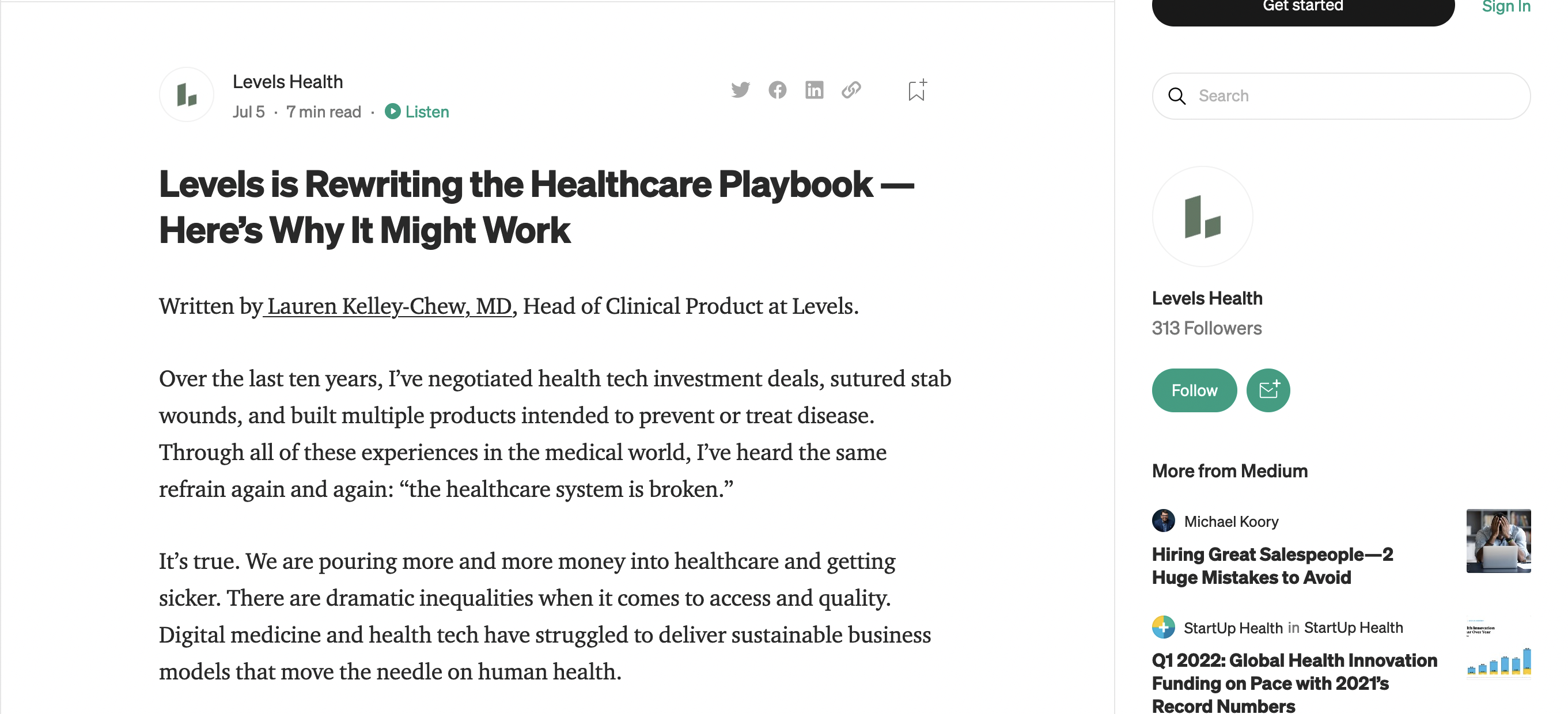 Levels is Rewriting the Healthcare Playbook — Here’s Why It Might Work